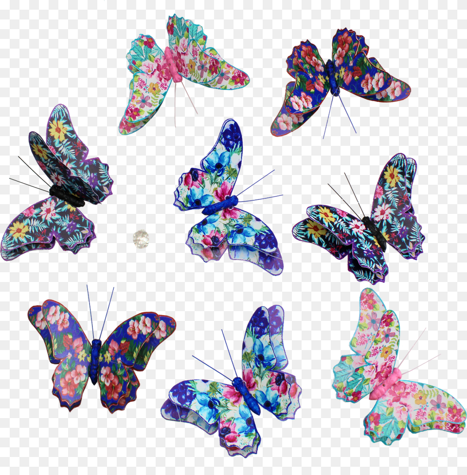Butterfly Fantasy Duo Paper Garland Swallowtail Butterfly, Accessories, Gemstone, Jewelry, Ornament Free Png