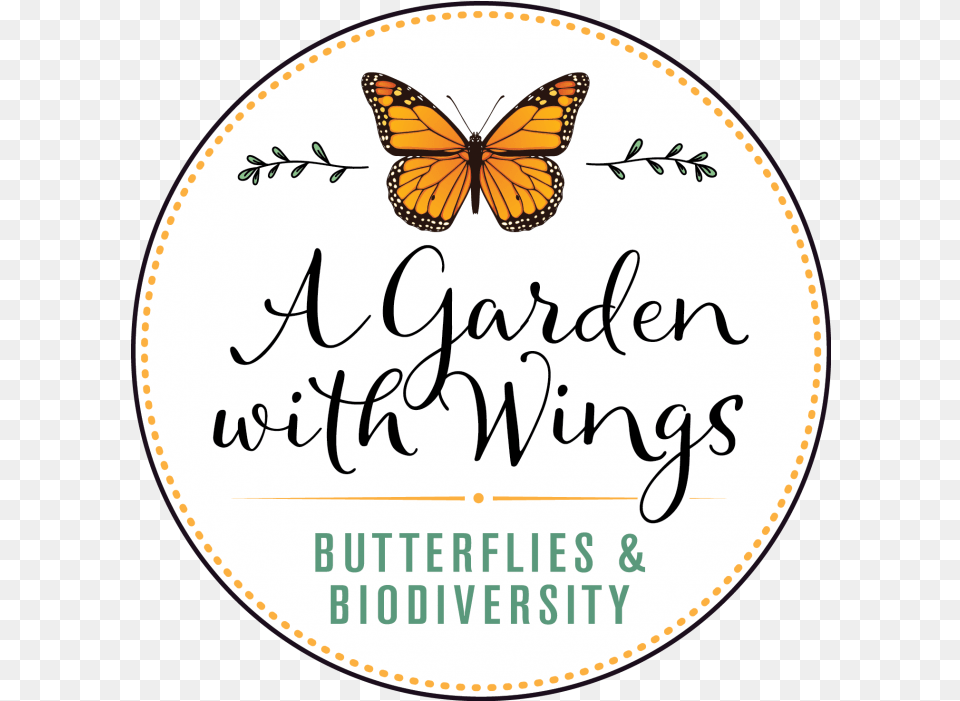 Butterfly Garden Logo Label, Plate Png