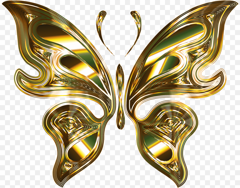 Butterfly Gold Computer Icons Insect Background Butterfly, Accessories, Jewelry Free Transparent Png