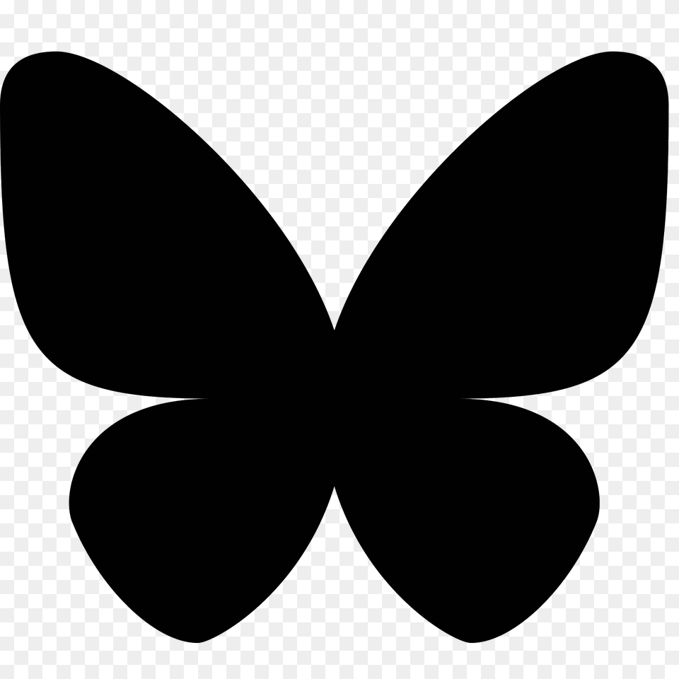 Butterfly Icon, Gray Free Png Download