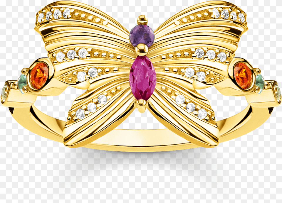 Butterfly Jewellery For More Ease In Life Thomas Sabo Schmetterling Ring, Accessories, Jewelry, Gold, Gemstone Free Png