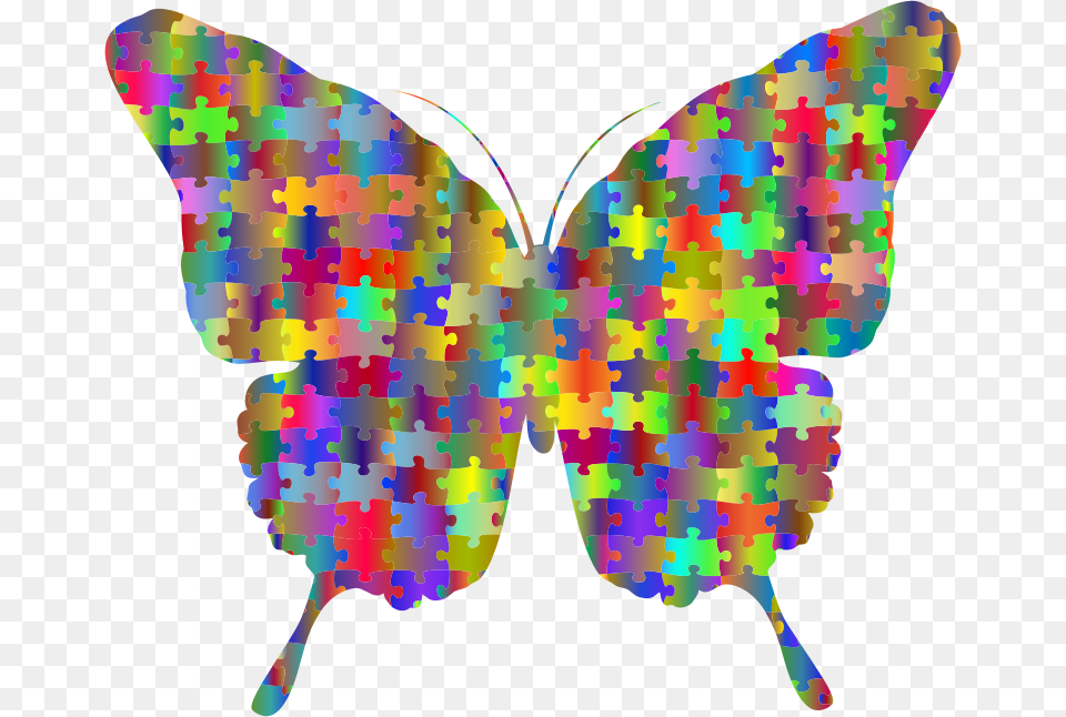 Butterfly Jigsaw Puzzle Polyprismatic No Strokes Papilio, Art, Person, Accessories, Ornament Free Transparent Png