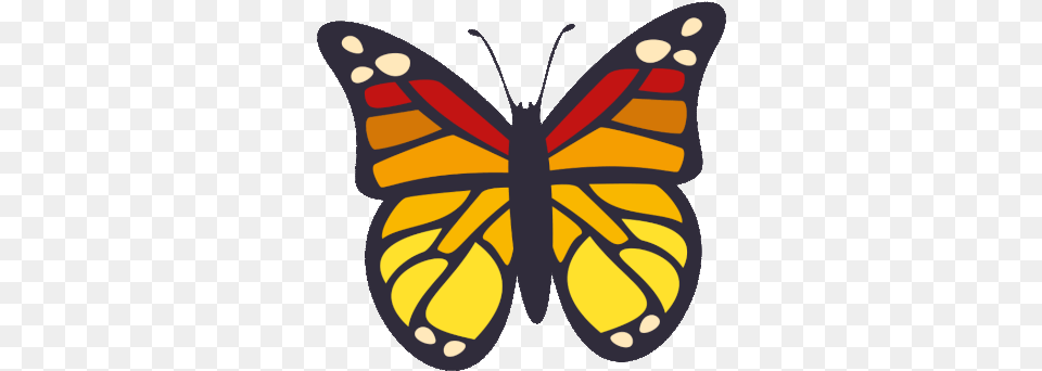 Butterfly Joypixels Gif Butterfly Joypixels Flying Discover U0026 Share Gifs Girly, Animal, Insect, Invertebrate, Monarch Png