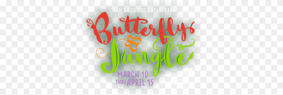 Butterfly Jungle Contest Calligraphy, Advertisement, Poster, Text, Dynamite Free Png Download