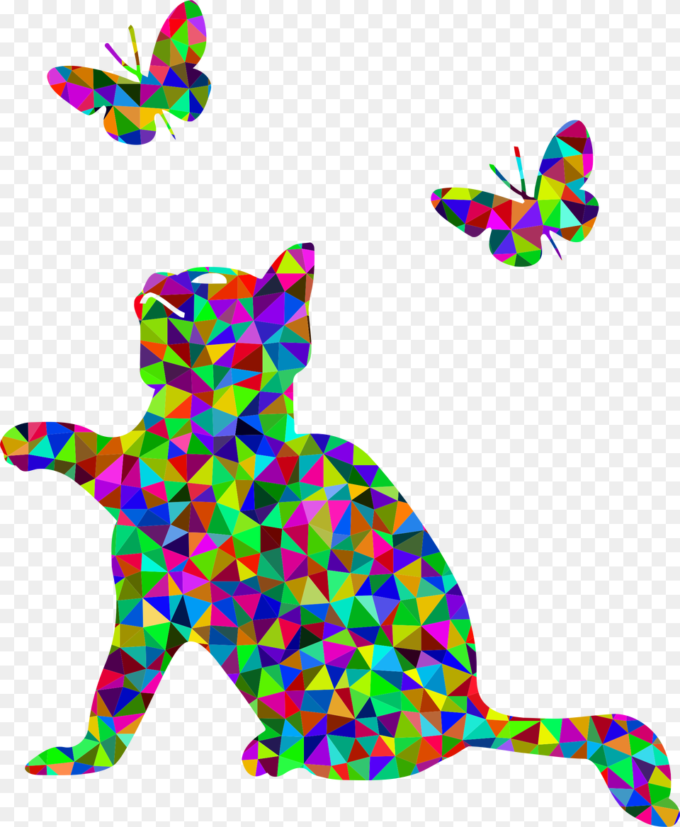 Butterfly Kitten Cat Computer Icons Rainbow Coffee, Art, Pattern, Graphics, Baby Free Png Download
