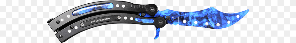 Butterfly Knife Sapphire Fadecase, Blade, Dagger, Weapon Free Png