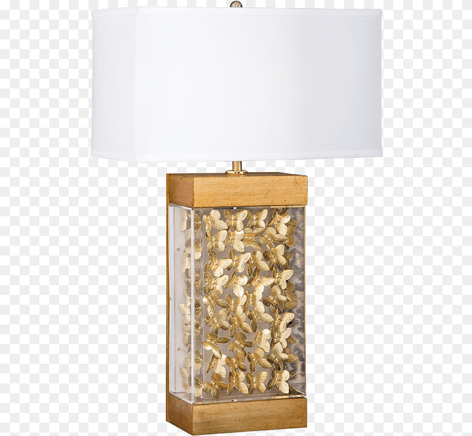 Butterfly Lamp Lampshade, Table Lamp, White Board Png