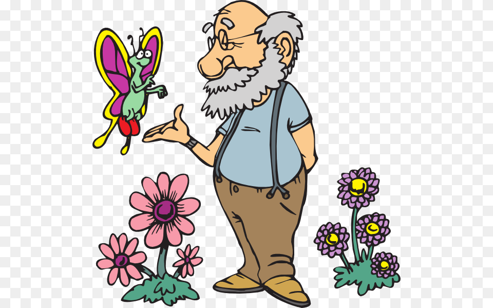 Butterfly Man Clipart Three Old Men Story, Art, Person, Head, Graphics Free Png