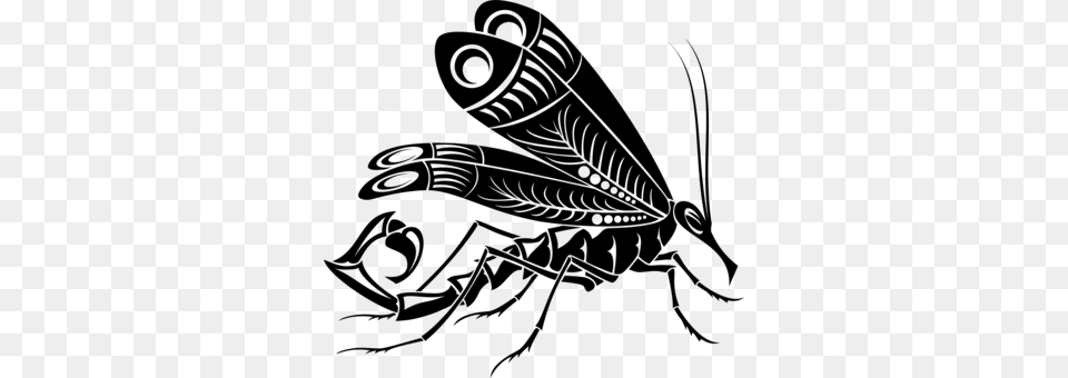 Butterfly Mosquito Scorpion Animal Mosquito Tribal, Gray Png Image