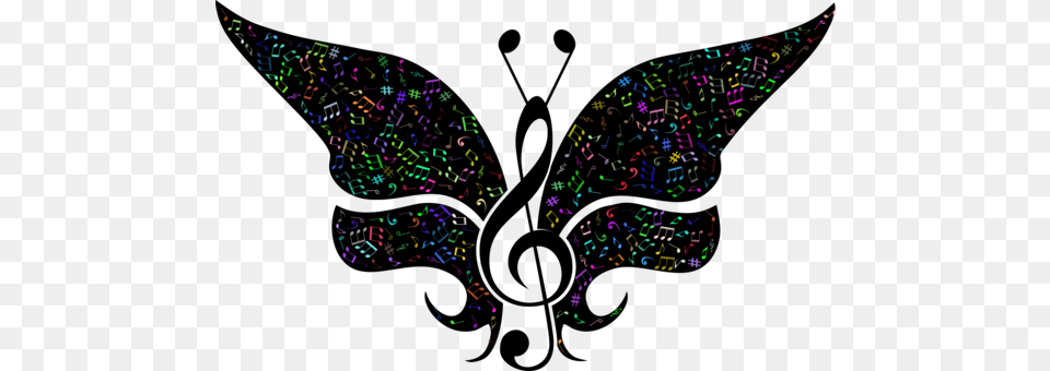 Butterfly Musical Theatre Visual Arts Symmetry Remix Illustration, Paper Free Png Download