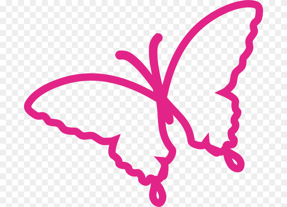 Butterfly Outline, Purple, Cupid Png