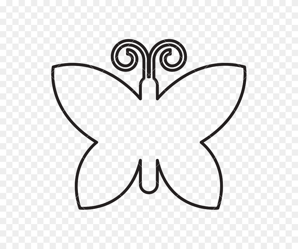 Butterfly Outline, Bow, Weapon, Text, Symbol Free Transparent Png