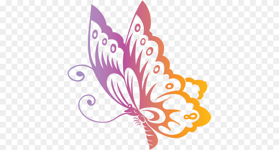 Butterfly Pink Logo, Art, Floral Design, Graphics, Pattern Png Image