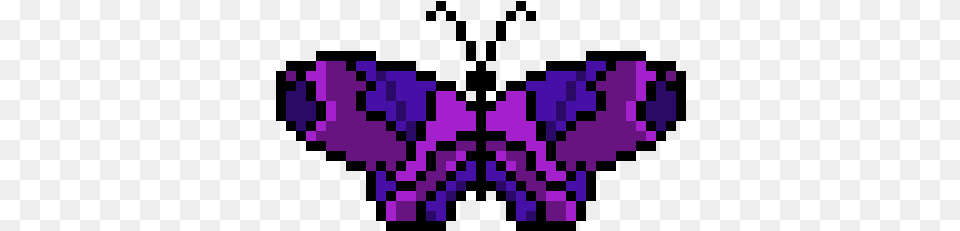 Butterfly Pixel Art Maker Butterfly, Purple, Qr Code Free Png