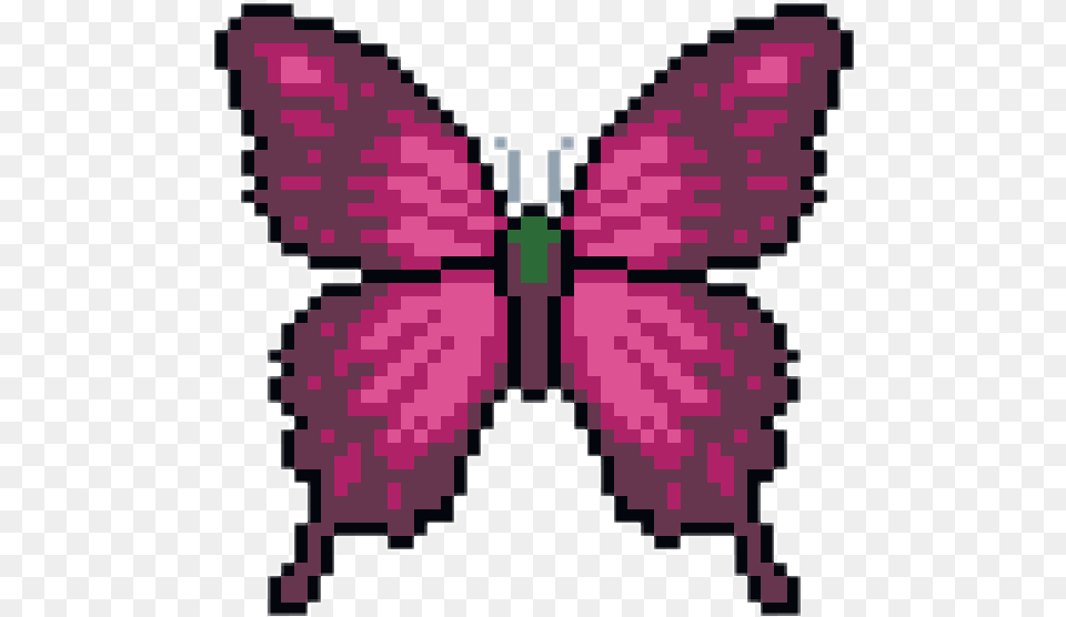 Butterfly Pixelated Pixelart Freetouse Butterfly Pixel Art, Purple, Flower, Plant, Petal Free Transparent Png