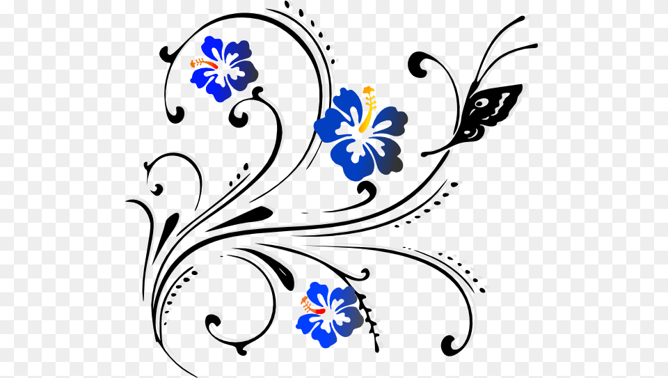 Butterfly Scroll Clip Art Vector Clip Art, Floral Design, Graphics, Pattern, Smoke Pipe Free Png Download