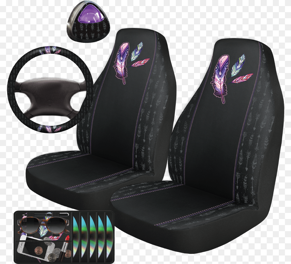 Butterfly Seat Covers, Vehicle, Transportation, Furniture, Chair Free Png Download