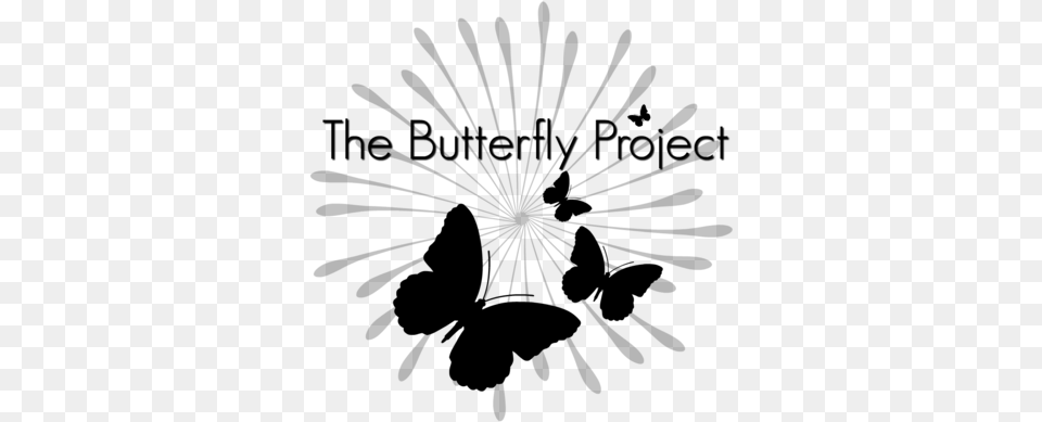 Butterfly Silhouette, Gray Free Transparent Png
