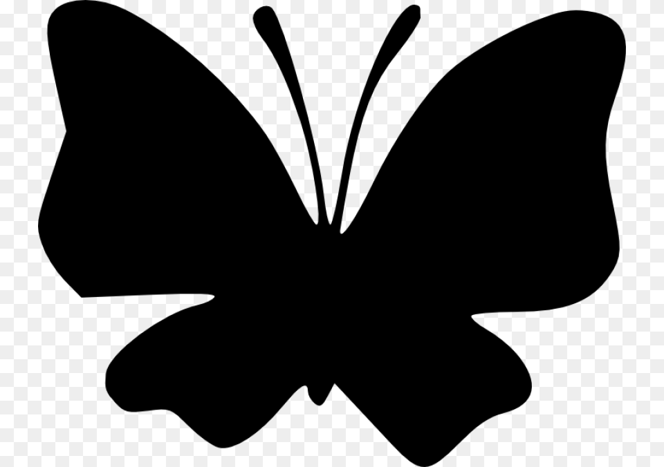 Butterfly Silhouette, Stencil, Smoke Pipe Free Png