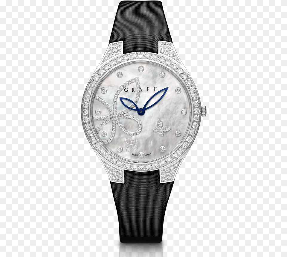Butterfly Silhouette 38mm Graff Butterfly Silhouette Watch, Arm, Body Part, Person, Wristwatch Png
