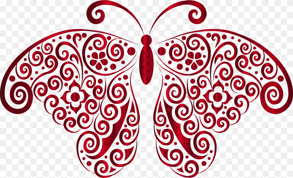 Butterfly Silhouette Clip Art, Maroon, Pattern, Floral Design, Graphics Free Transparent Png