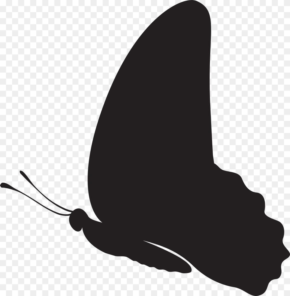 Butterfly Silhouette Clip Art At Clker, Animal, Fish, Manta Ray, Sea Life Free Png Download