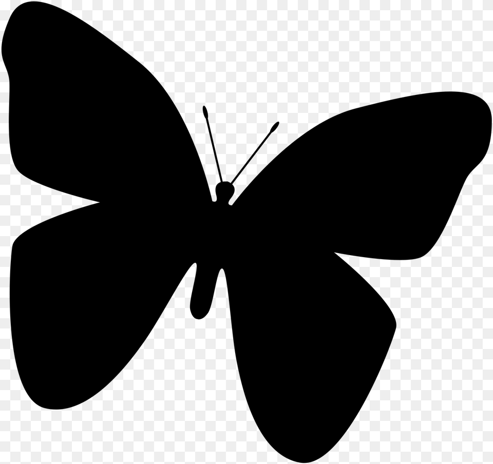 Butterfly Silhouette Clip Art Black Butterfly Clip Art, Gray Png