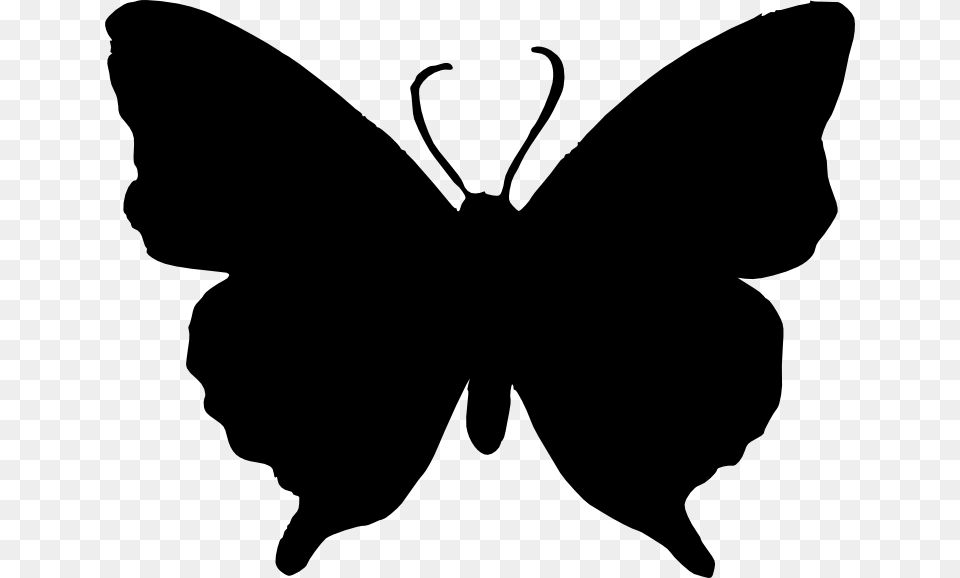 Butterfly Silhouette Clip Art Butterfly Black And White, Stencil, Person Free Png