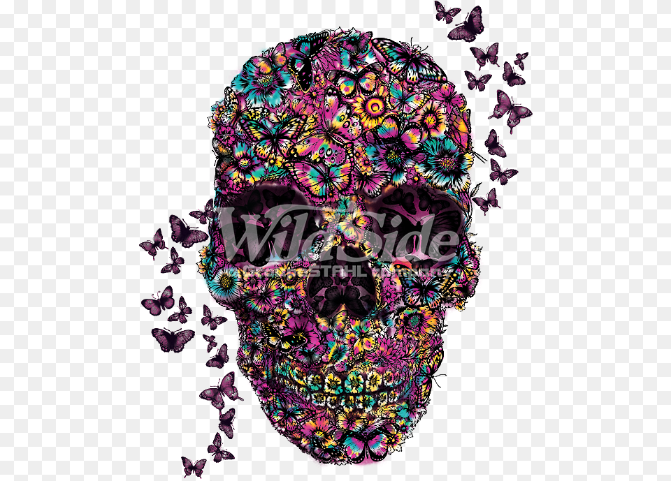 Butterfly Skull Skull, Art, Graphics, Pattern, Accessories Png Image