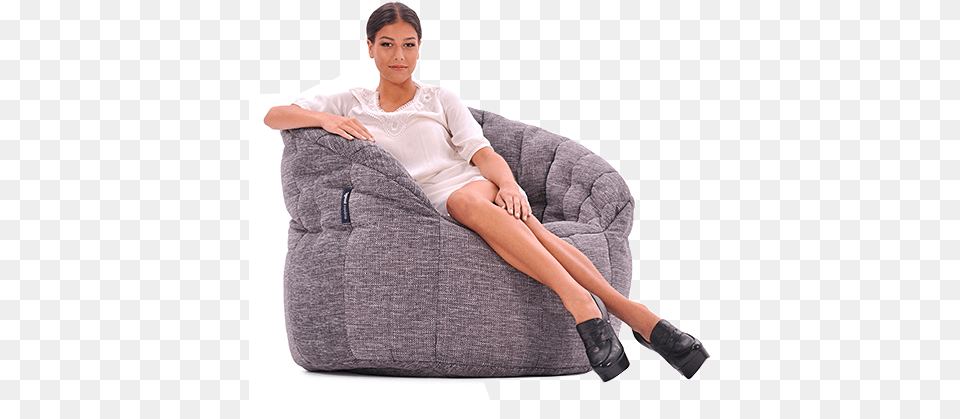 Butterfly Sofa Bean Bag Chairs Ireland, Chair, Furniture, Adult, Female Free Transparent Png