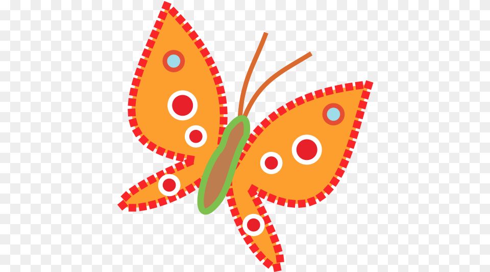 Butterfly Spring Cartoon Images, Applique, Pattern, Art, Graphics Png Image