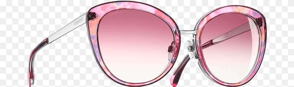 Butterfly Sunglasses Acetate Amp Metal Multicolor Pink Chanel Butterfly Fall Collection Pink Gradient, Accessories, Glasses Free Png Download