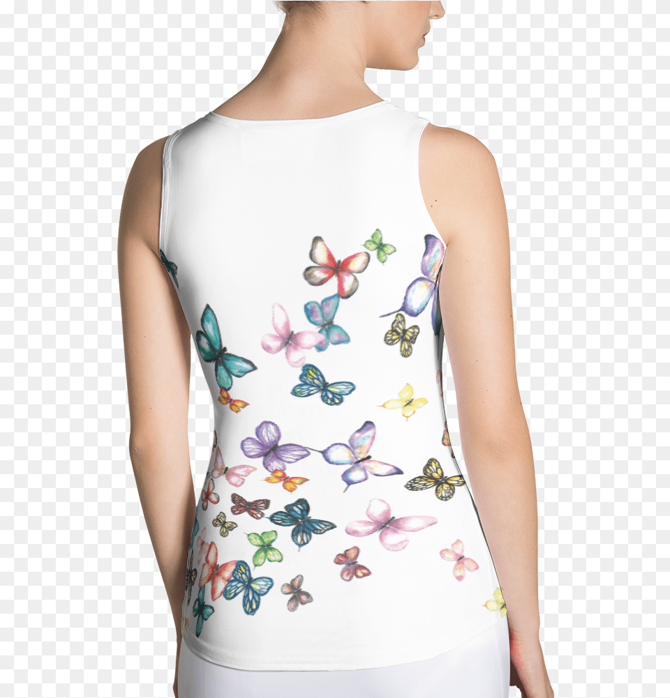 Butterfly Swarm Women S Sublimation Cut Amp Sew, Blouse, Clothing, Adult, Person Free Png