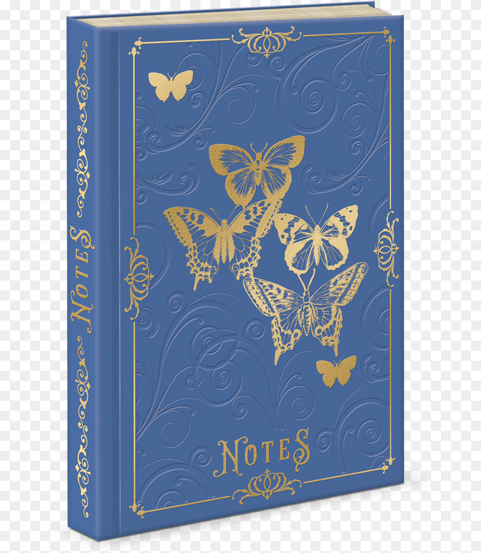 Butterfly Swirls Faux Leather Journal Motif, Book, Publication Free Transparent Png