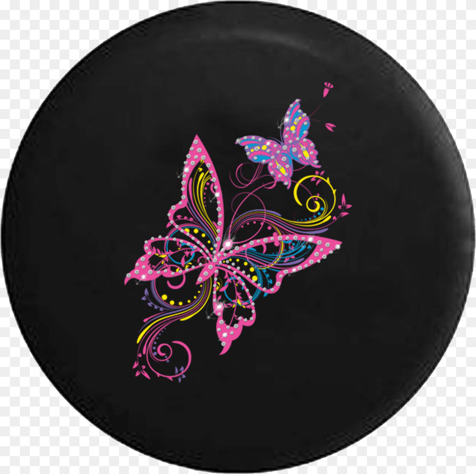 Butterfly Tire Cover For Jeep Wrangler, Art, Floral Design, Graphics, Pattern Free Transparent Png