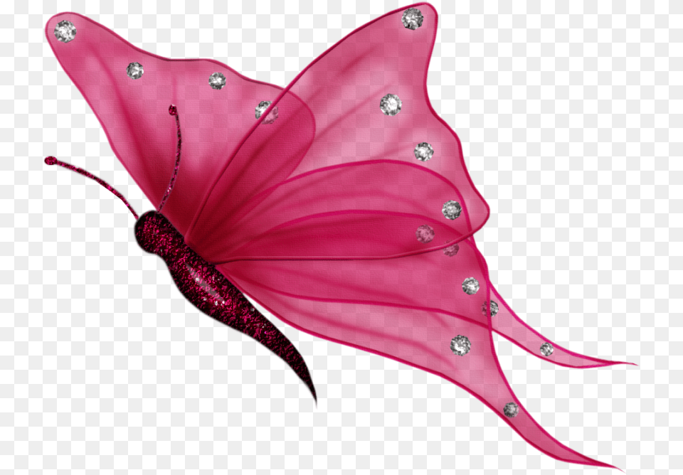 Butterfly Transparent Background Clipart Transparent Background Pink Butterfly, Accessories, Leaf, Plant, Flower Png