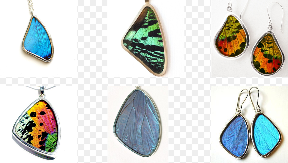 Butterfly Wing Blue Morpho Butterfly Wing Xxl Pendant, Accessories, Earring, Gemstone, Jewelry Free Transparent Png