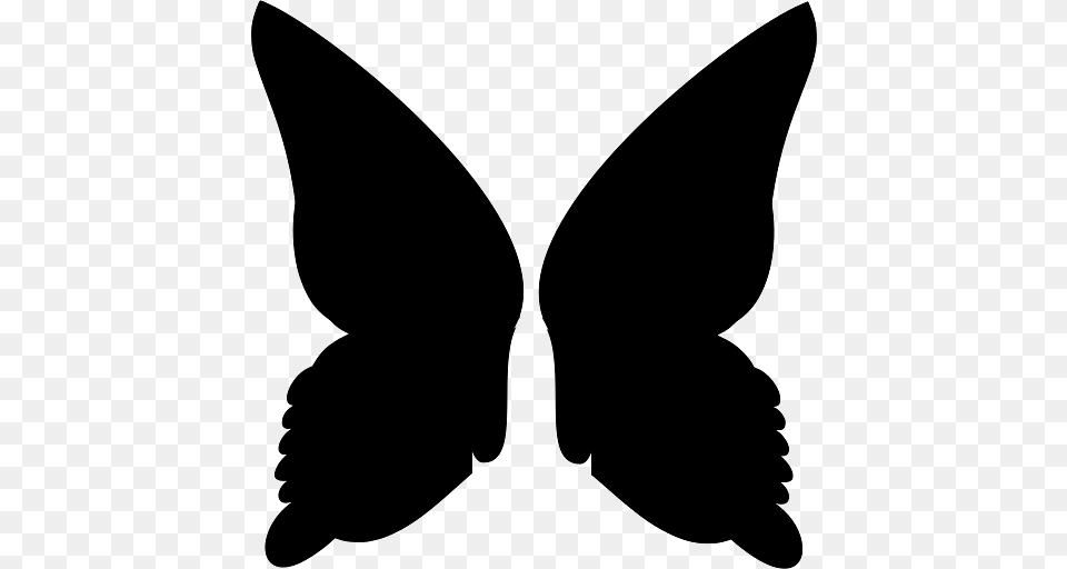 Butterfly Wings, Silhouette, Stencil, Person Png