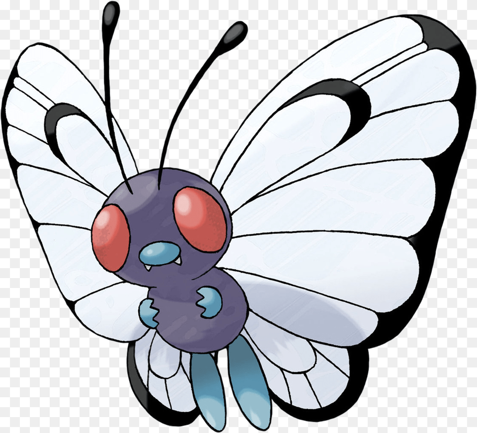 Butterfree Butterfly Pokemon, Animal, Bee, Insect, Invertebrate Free Png