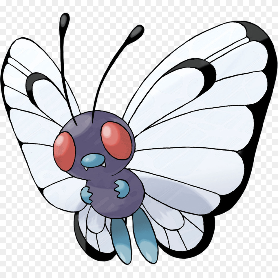 Butterfree Pokemon Transparent Stickpng Butterfree Pokemon, Animal, Bee, Insect, Invertebrate Png