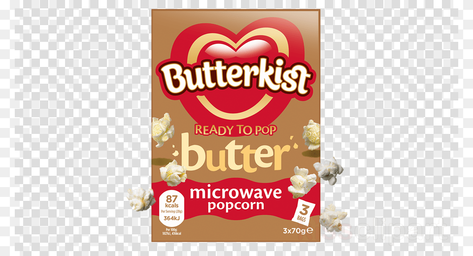 Butterkist Microwave Butter Popcorn 3 Pack Delivered, Advertisement, Food, Poster, Flower Free Png