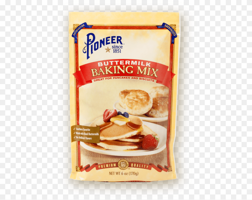 Buttermilk Baking Mix Biscuit Pancakes Nutrition Sheet Pioneer Pancake Waffle Mix, Bread, Food, Sandwich Free Png Download