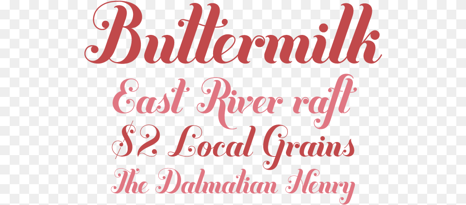 Buttermilk Font Sample Buttermilk Font Text, Calligraphy, Handwriting Free Png Download