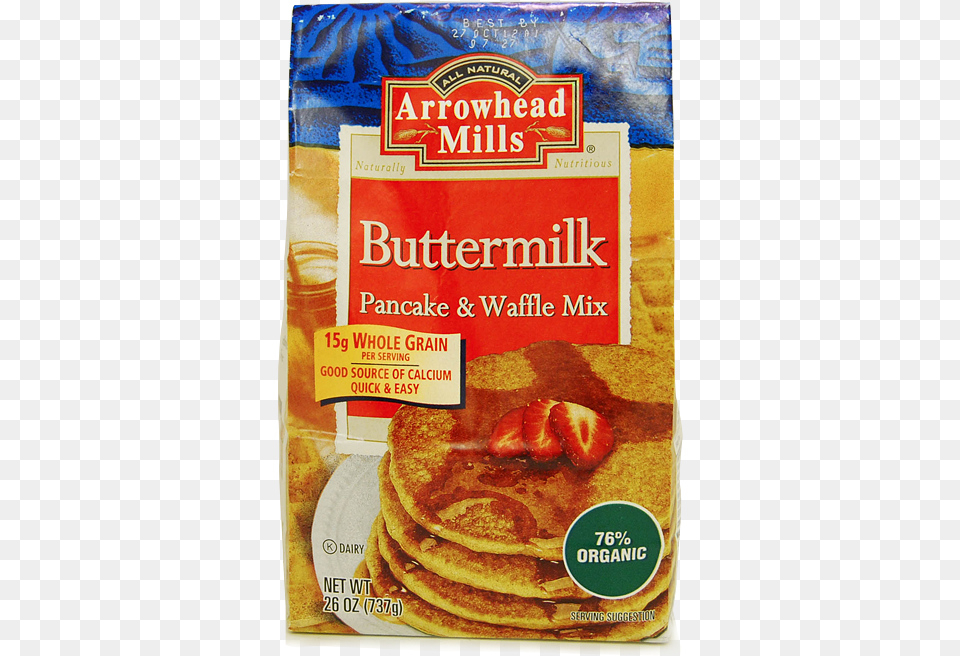 Buttermilk Pancake Amp Waffle Mix Arrowhead Mills Multigrain Pancake And Waffle Mix, Bread, Food, Pizza Png Image