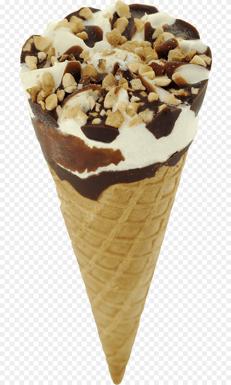 Butterscotch Ice Cream Cone, Dessert, Food, Ice Cream, Soft Serve Ice Cream Free Png Download
