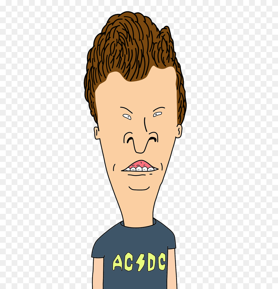 Butthead Acdc Transparent, Face, Head, Person, Photography Png Image
