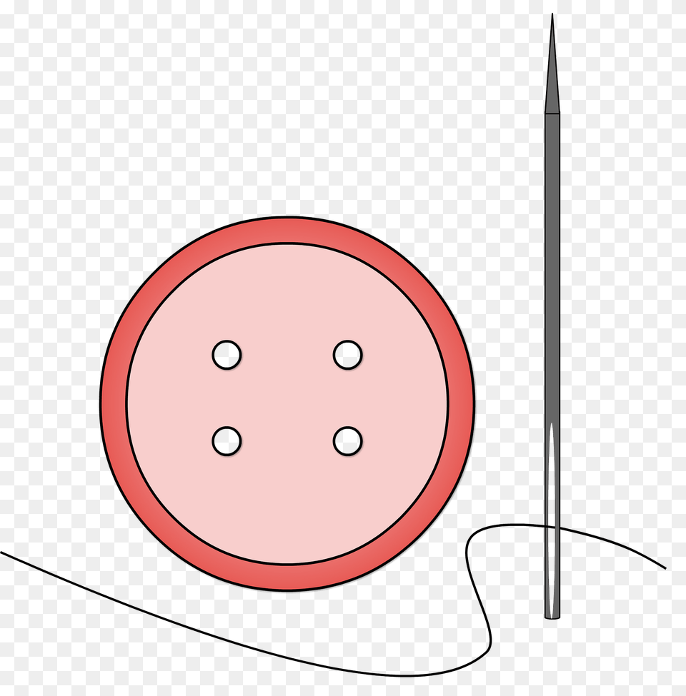 Button And Needle Clipart, Weapon Free Transparent Png