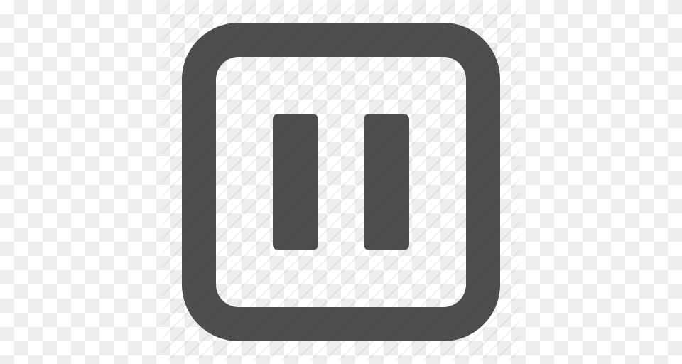 Button Buttons Multimedia Pause Square Web Icon, Gate Png Image