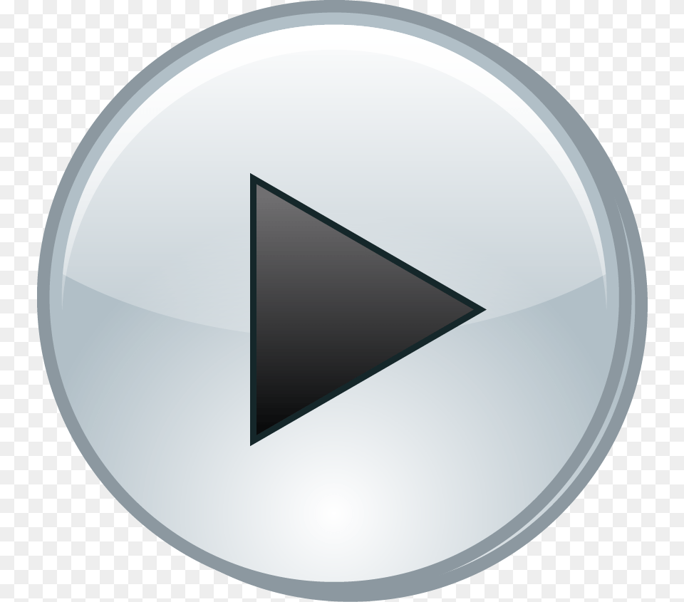 Button Clip Art Play Button Hd, Triangle Png