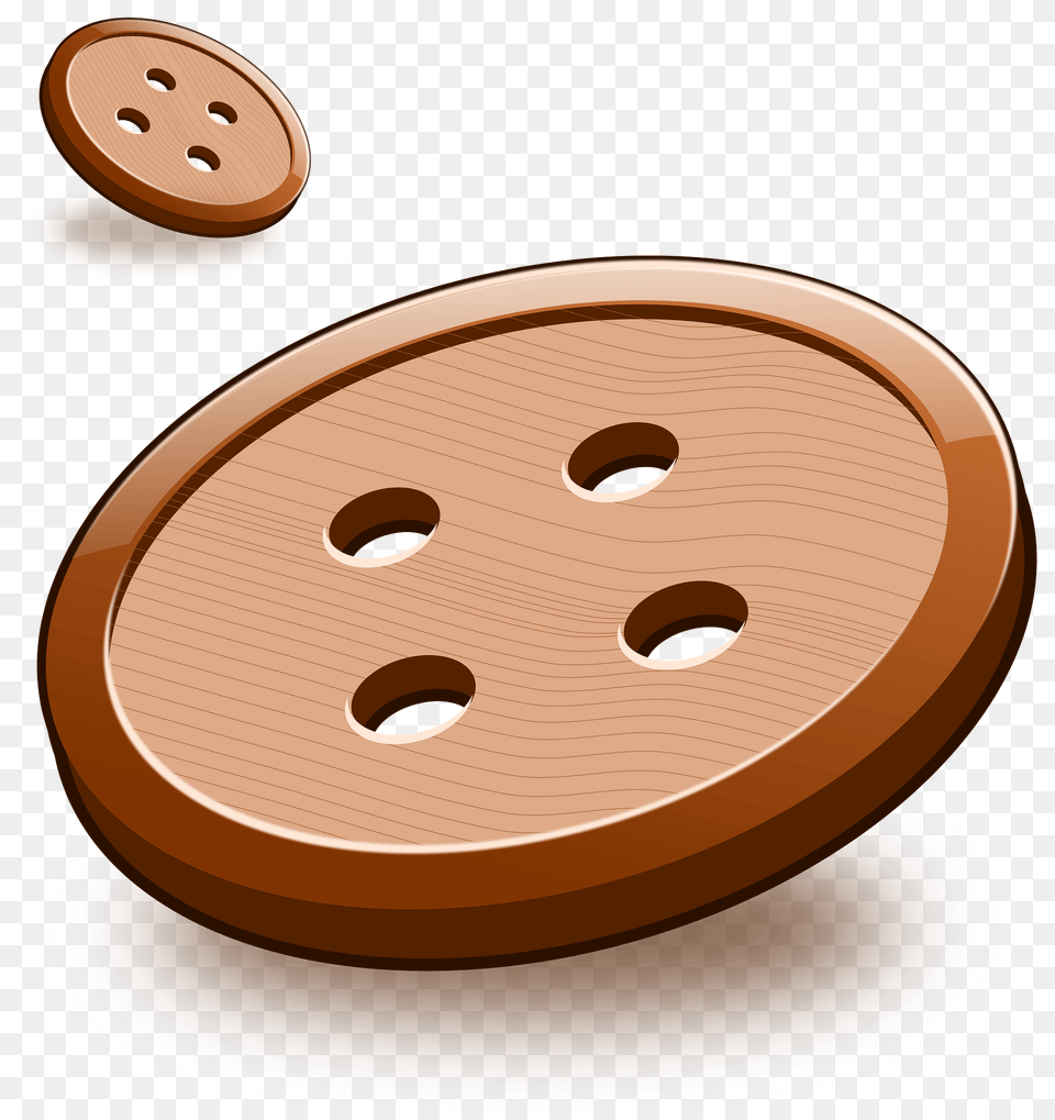 Button Clipart, Food, Sweets, Disk, Wood Png Image